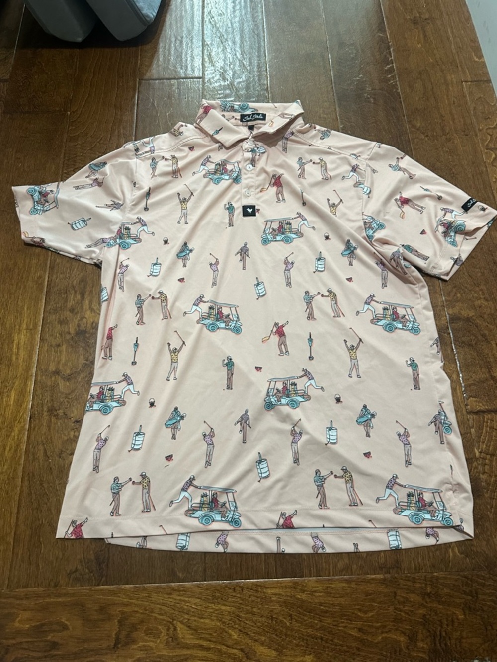 Bad Birdie The Boys Golf-Print Performance Polo